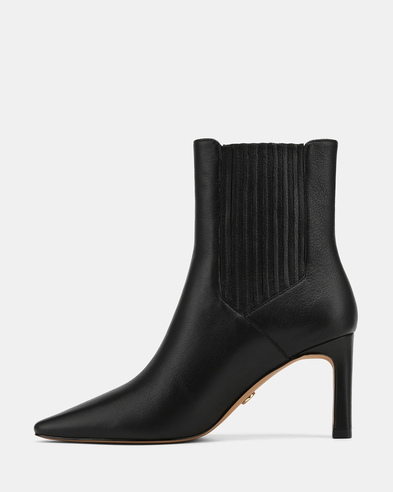 Natalie Black Leather Ankle Boot - Image 6