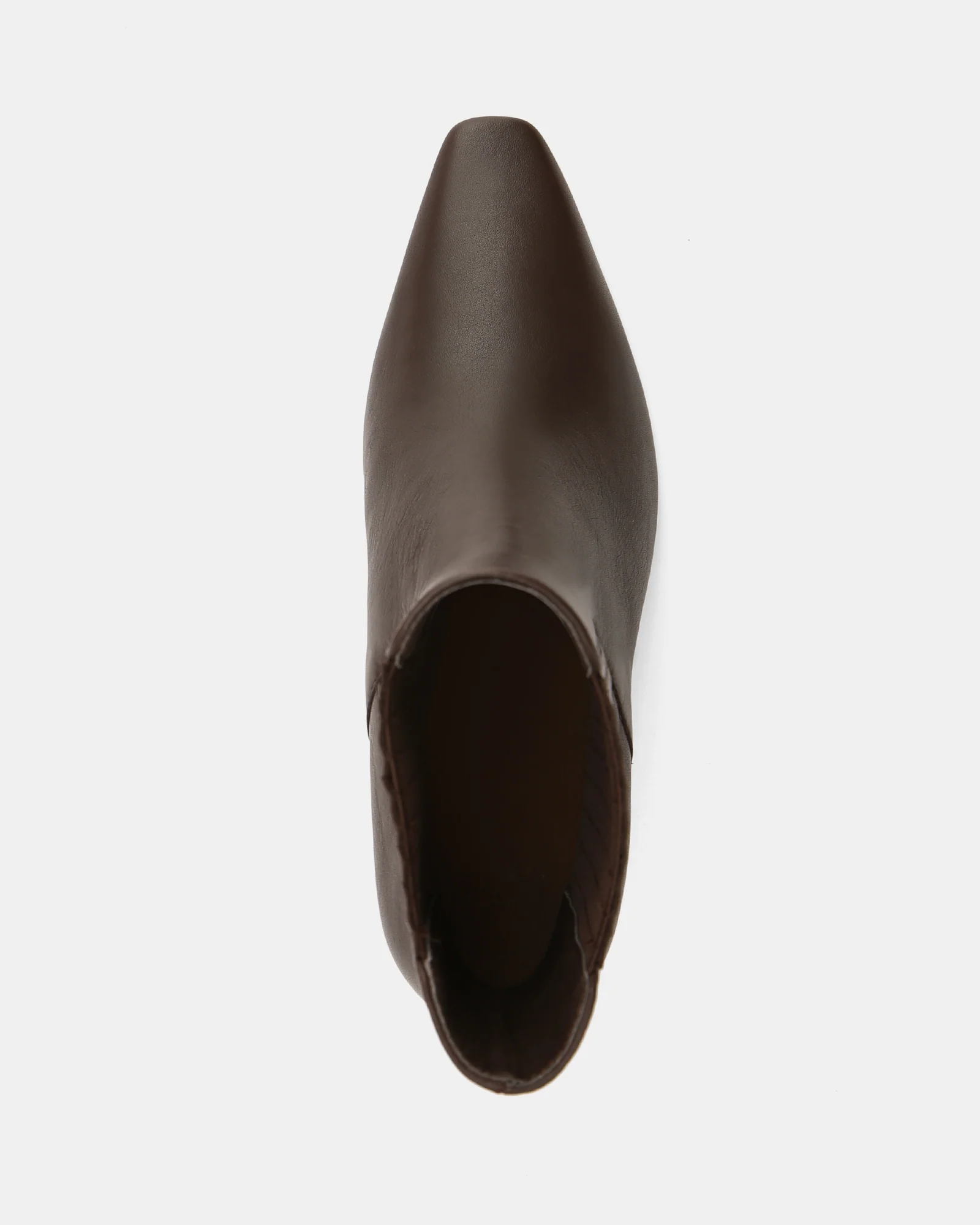 Natalie Dark Brown Pebble Leather Ankle Boot - Image 5
