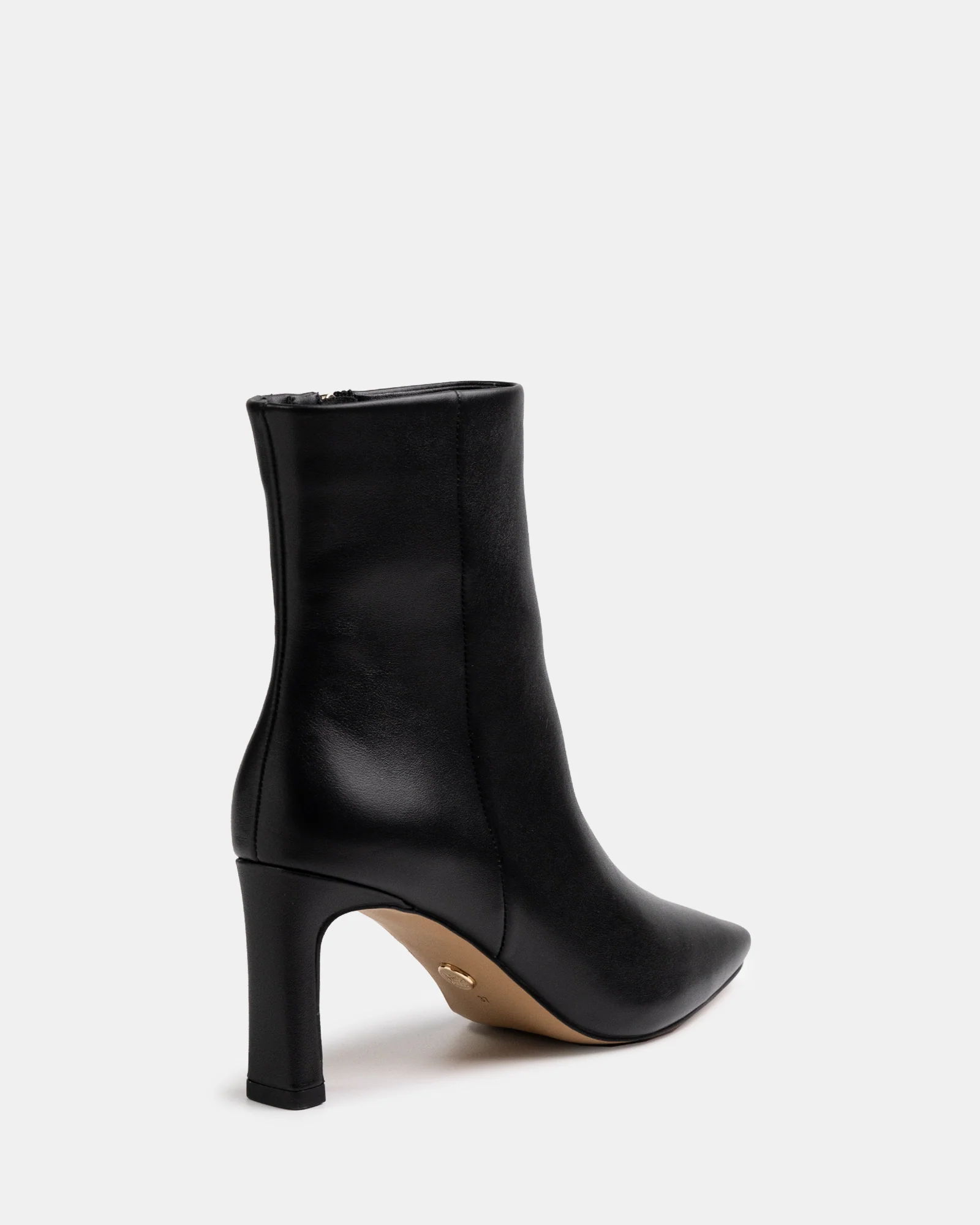 Nina Black Leather Ankle Boot - Image 4