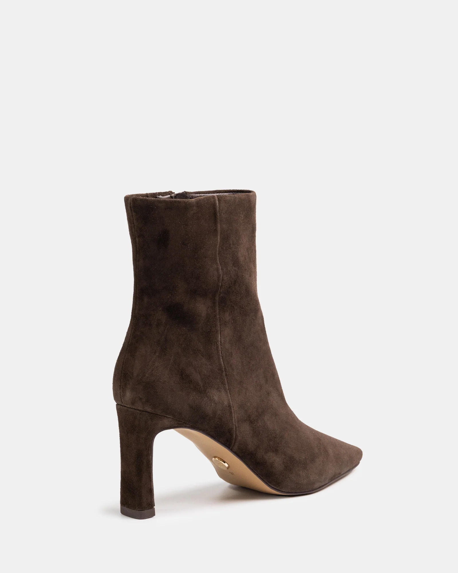 Nina Chocolate Suede Leather Ankle Boot - Image 4