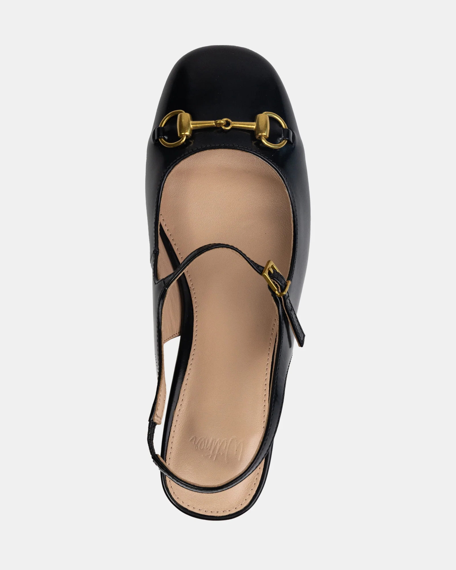 Nora Black Patent Leather Slingback - Image 5