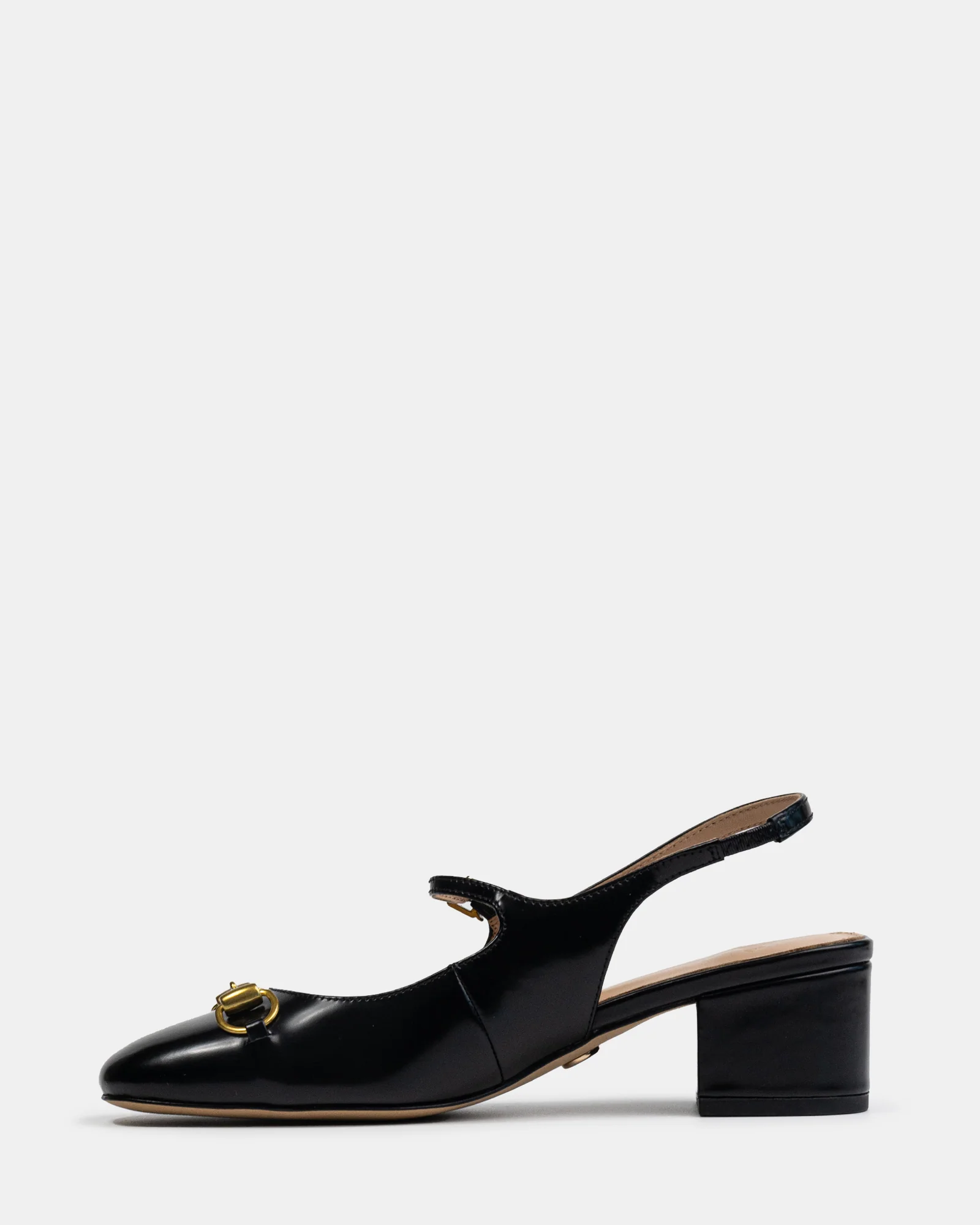 Nora Black Patent Leather Slingback - Image 6
