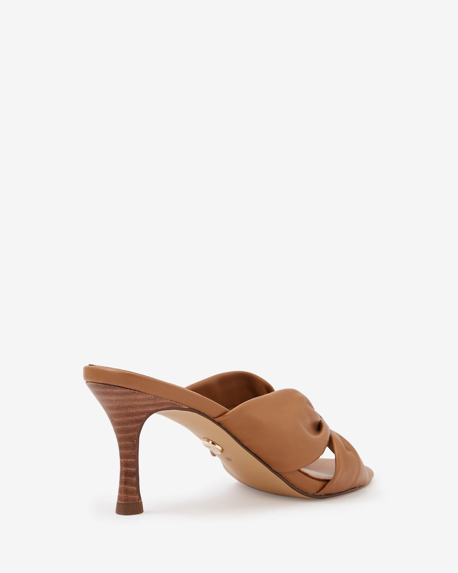 Oralia Burnt Almond Leather Stiletto Mule - Image 4