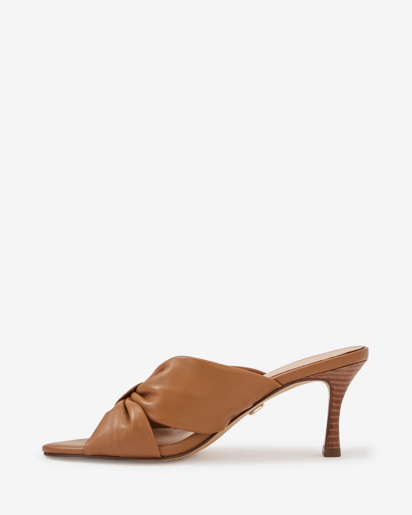 Oralia Burnt Almond Leather Stiletto Mule - Image 6