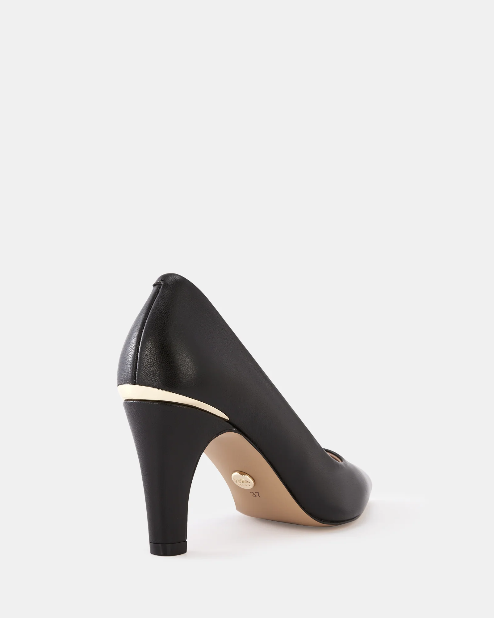 Parisa Black Leather Pump - Image 4