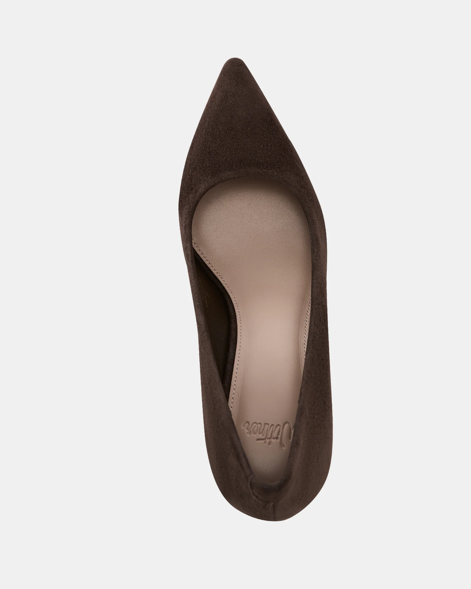 Parisa Chocolate Suede Leather Pump - Image 5
