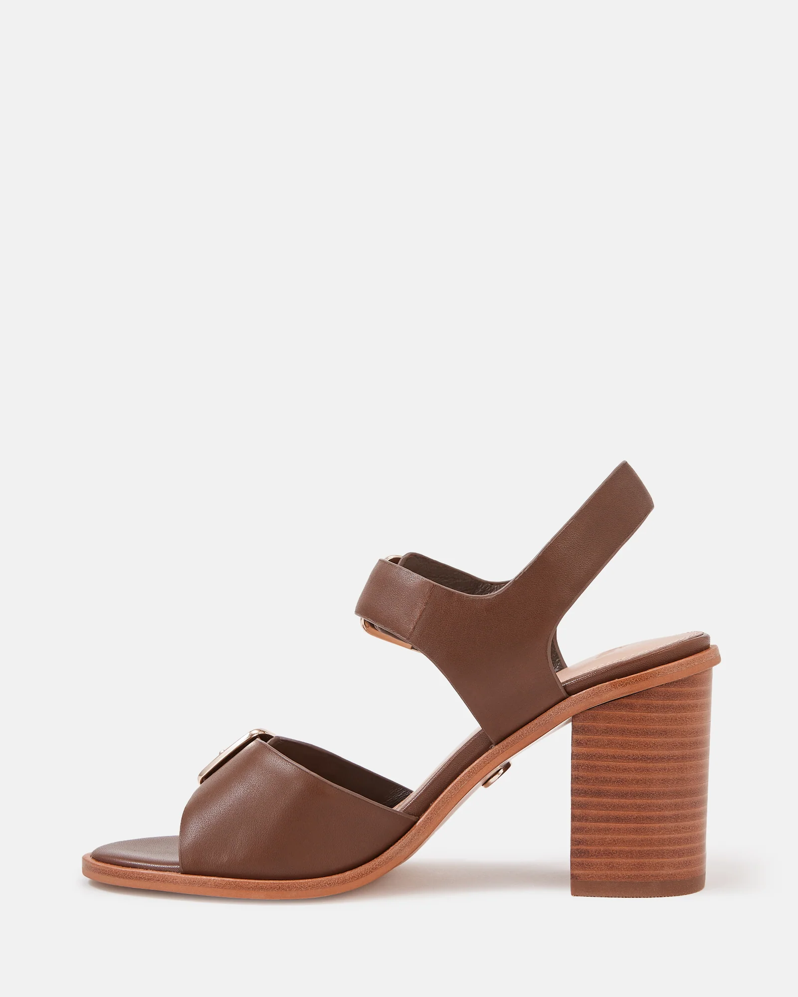 Pipa Syrup Leather Block Heel - Image 6