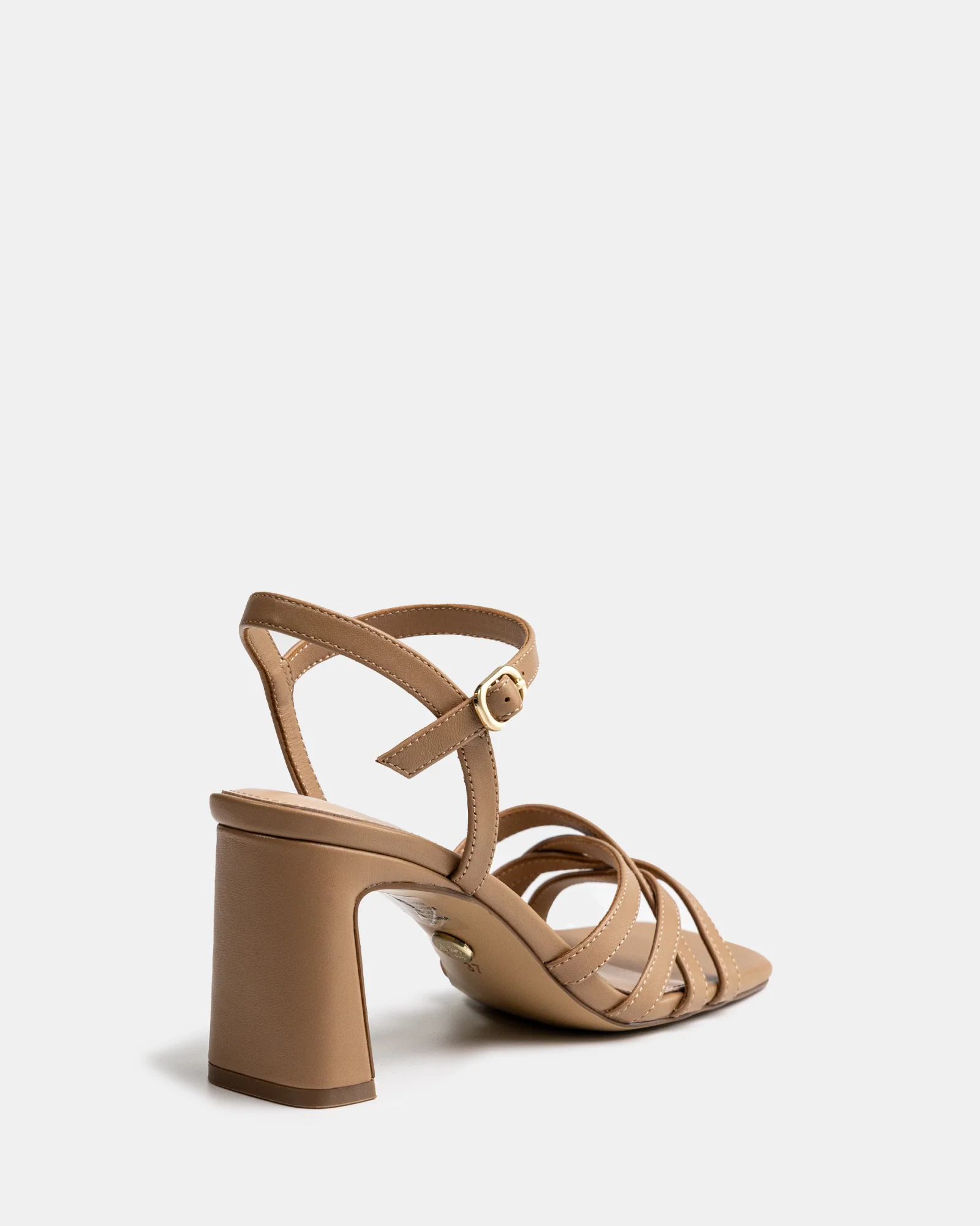 Ponaro Dark Sand Leather Slim Heel - Image 4