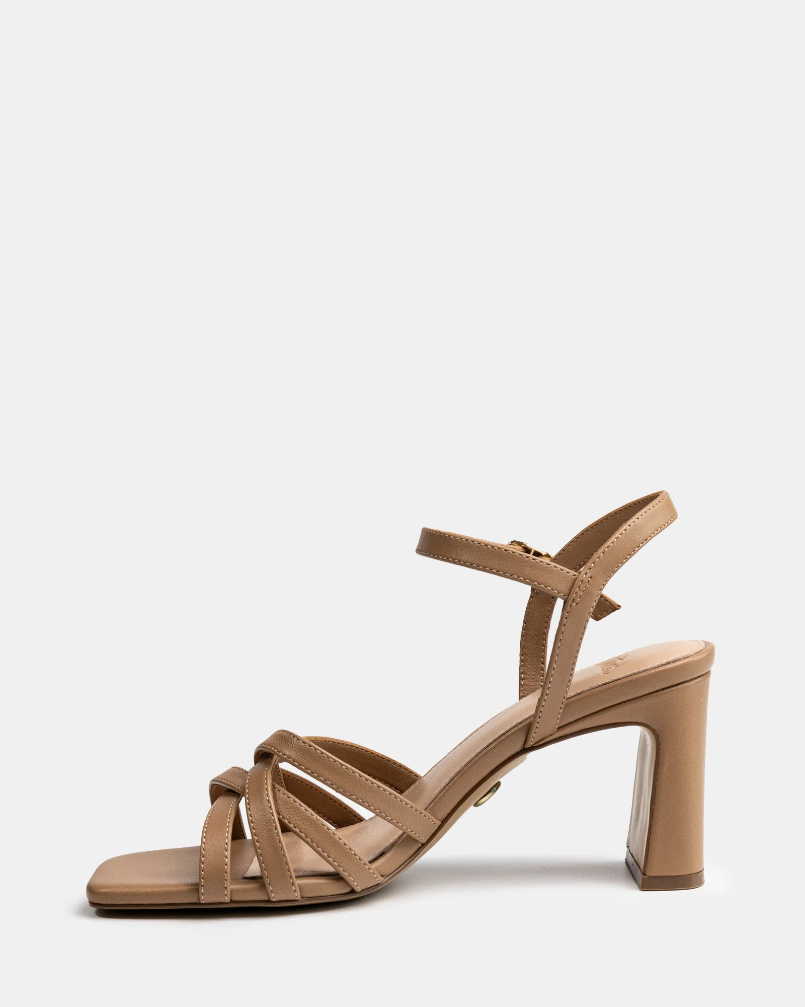 Ponaro Dark Sand Leather Slim Heel - Image 6