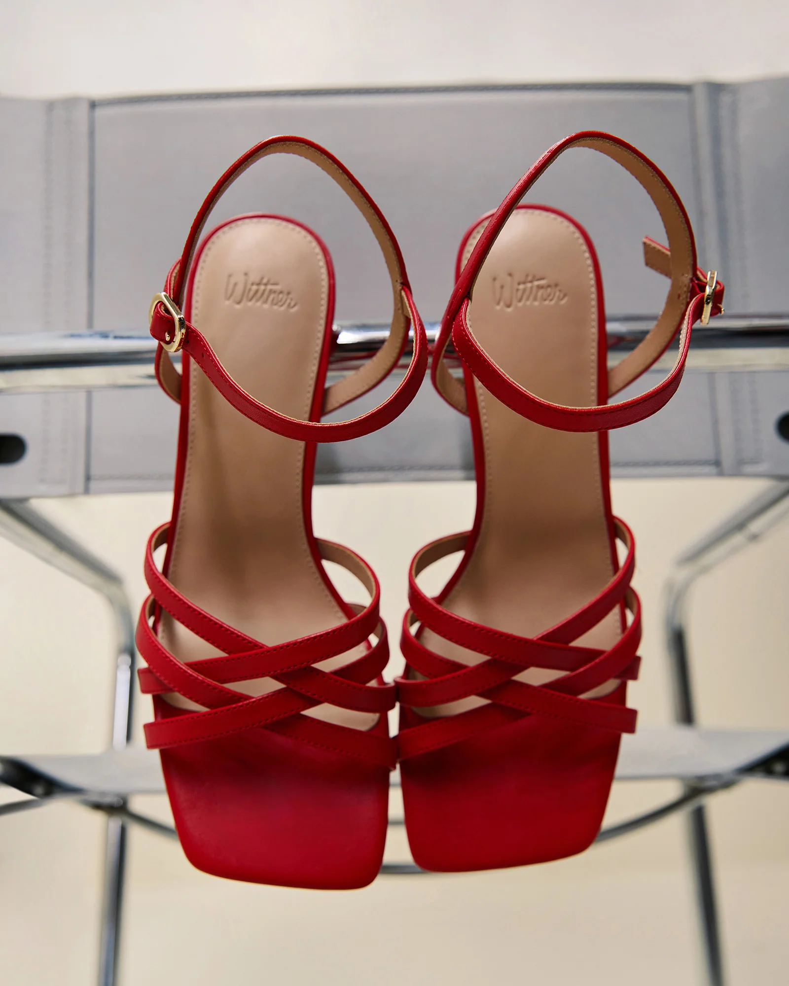 Ponaro Glazed Cherry Leather Slim Heel - Image 7