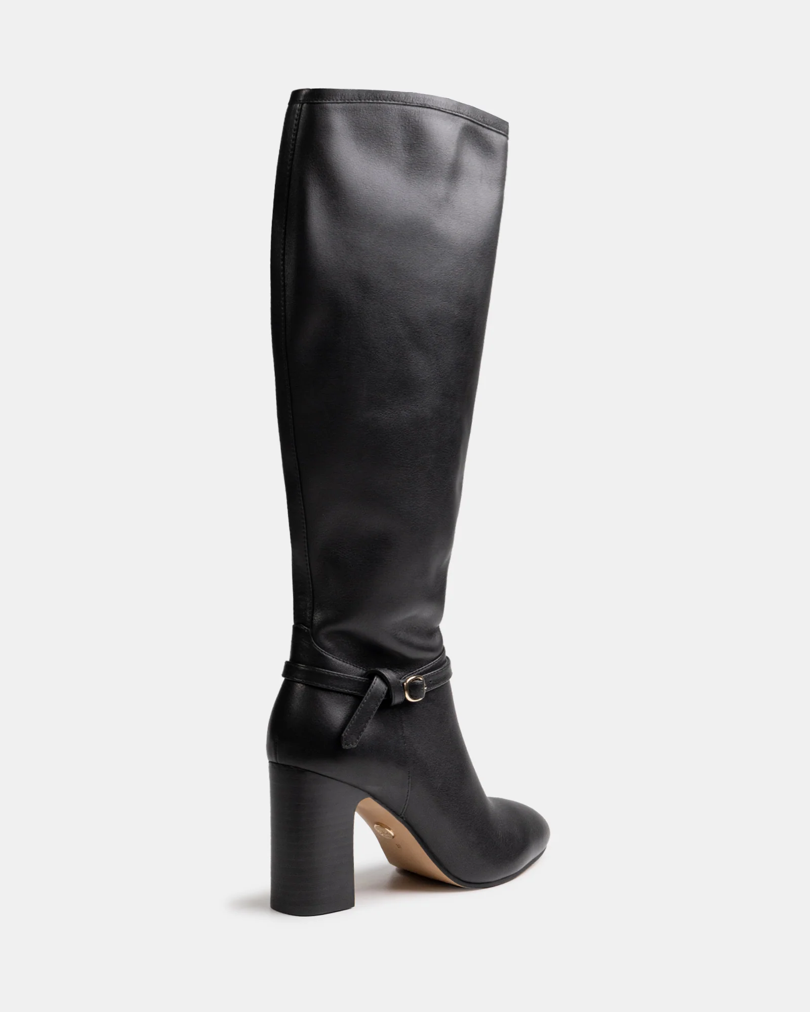 Presley Black Leather Knee High Boot - Image 4