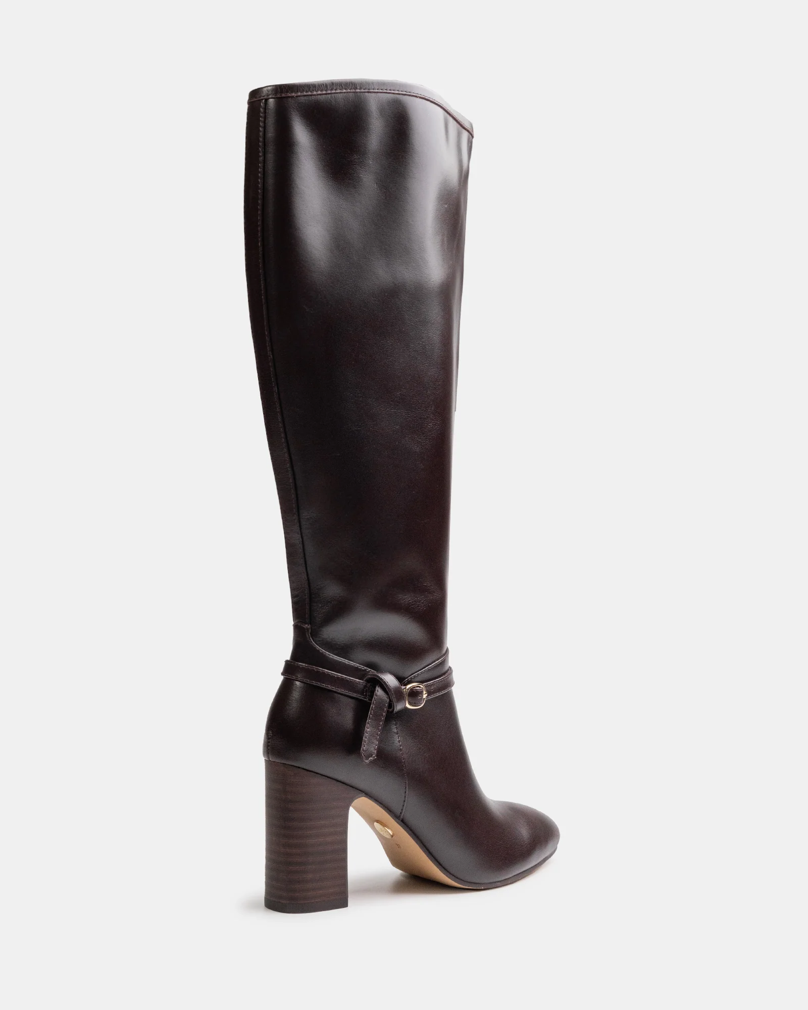Presley Dark Brown Leather Knee High Boot - Image 4
