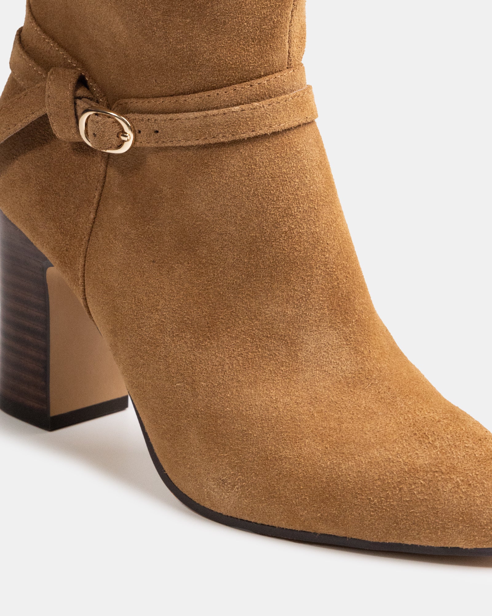 Presley Nutmeg Suede Leather Knee High Boot - Image 3
