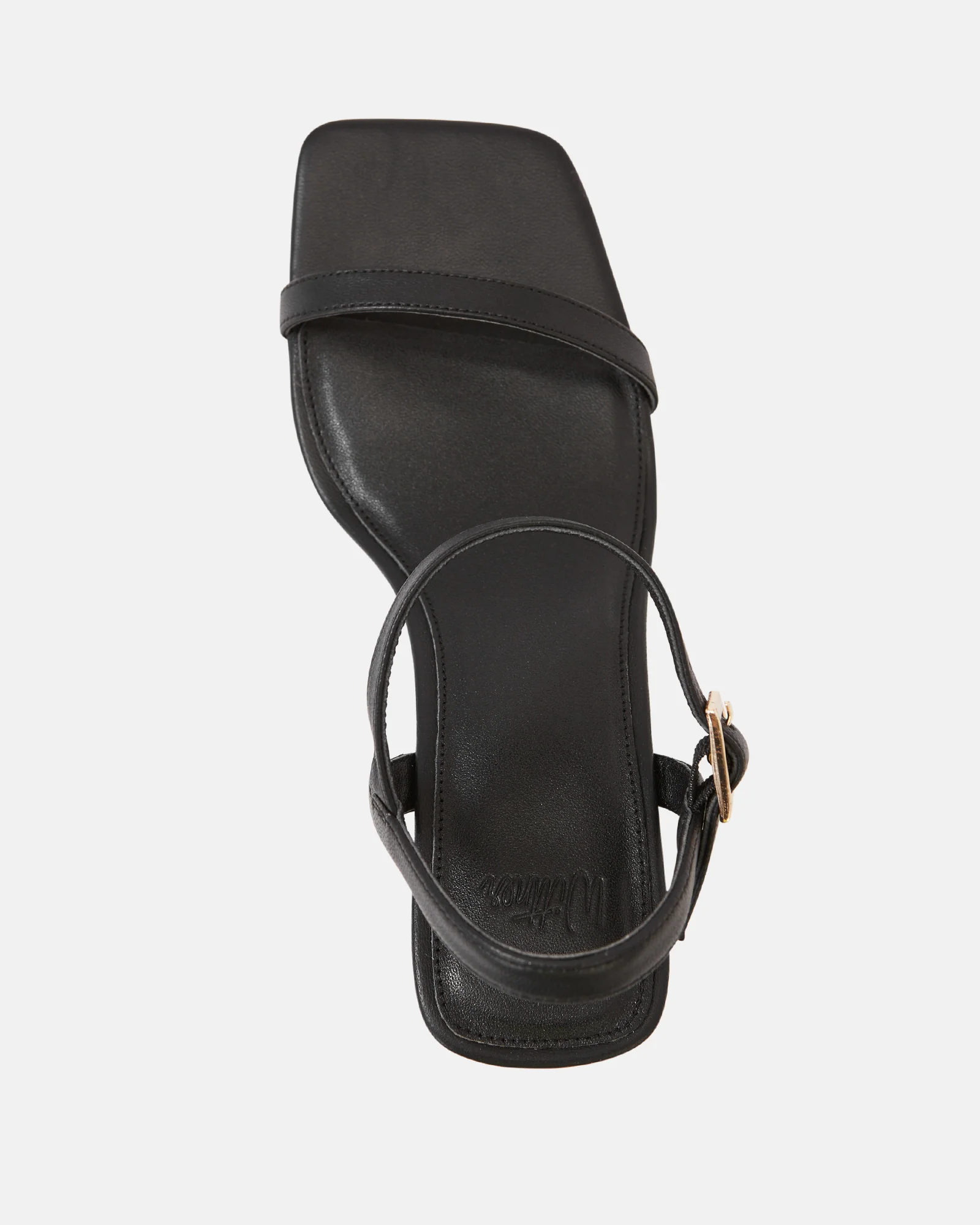 Prisca Black Leather Wedge - Image 5