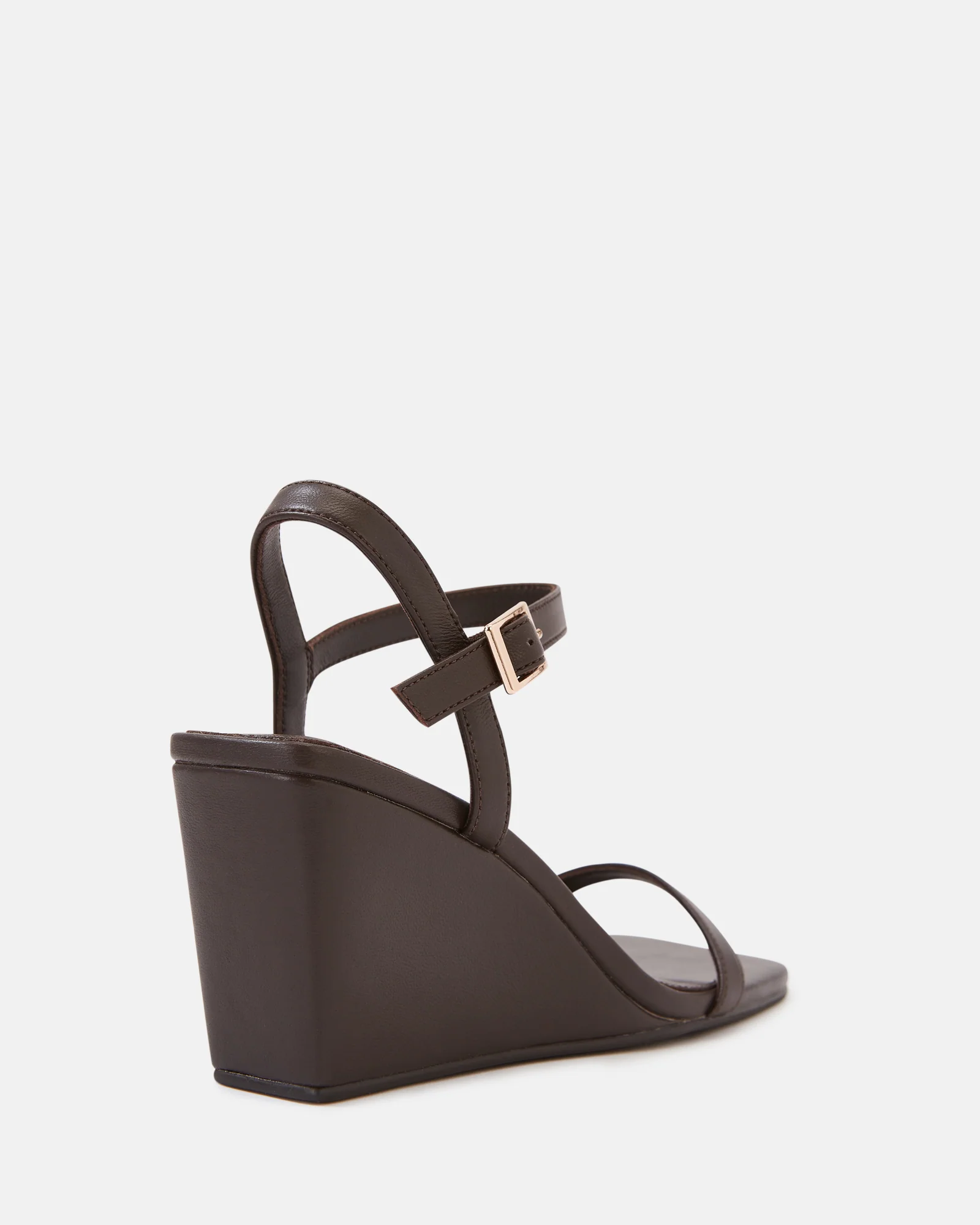 Prisca Ebony Leather Wedge - Image 4