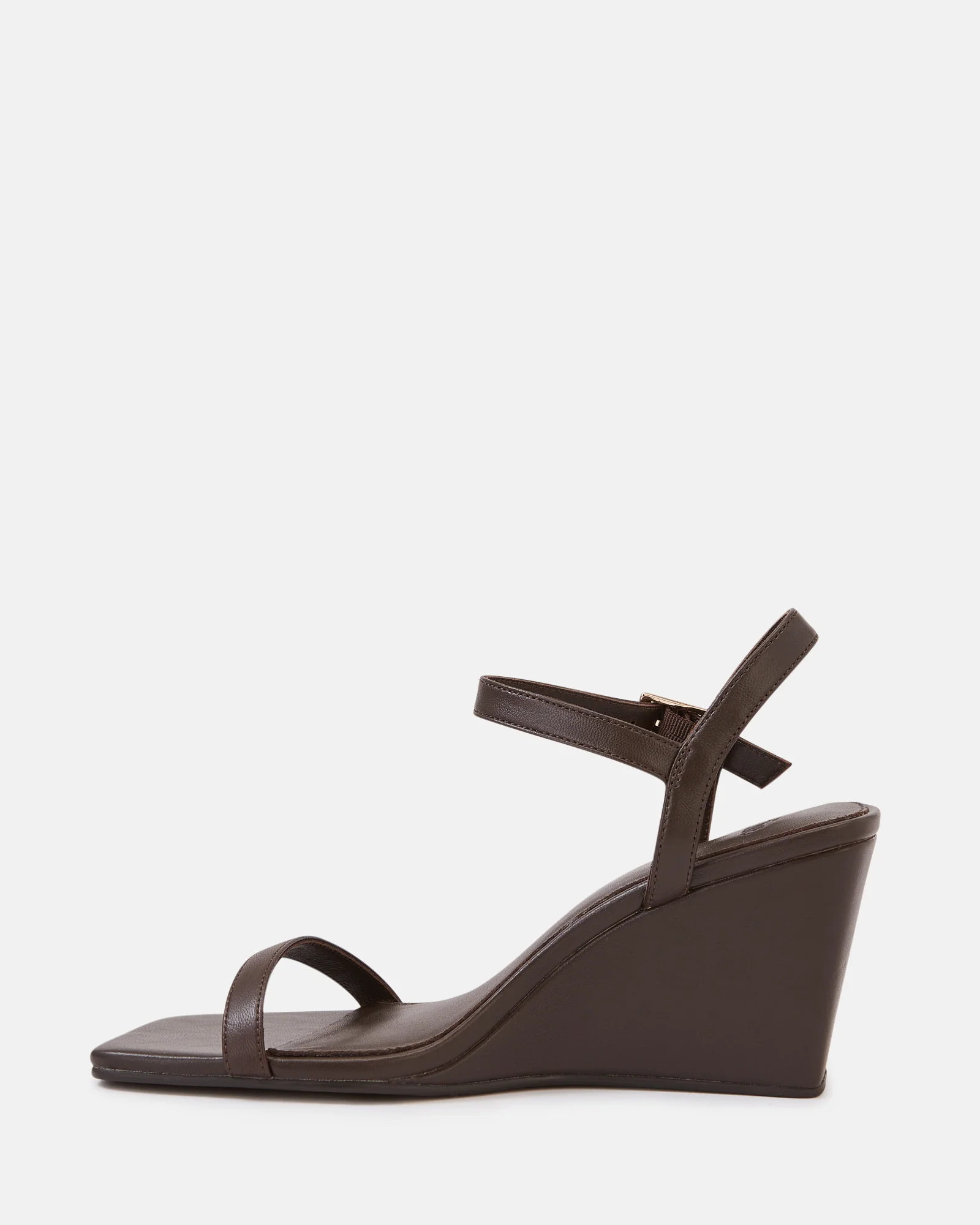 Prisca Ebony Leather Wedge - Image 6