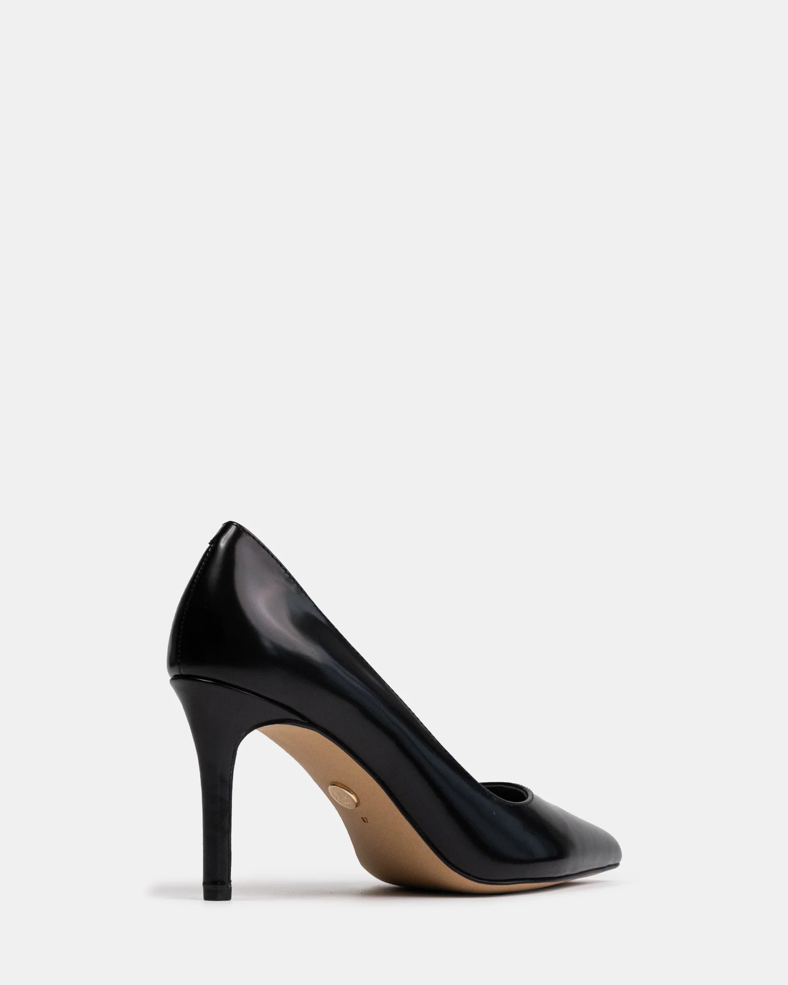 Ravyn Black Shiny Leather Pump - Image 4