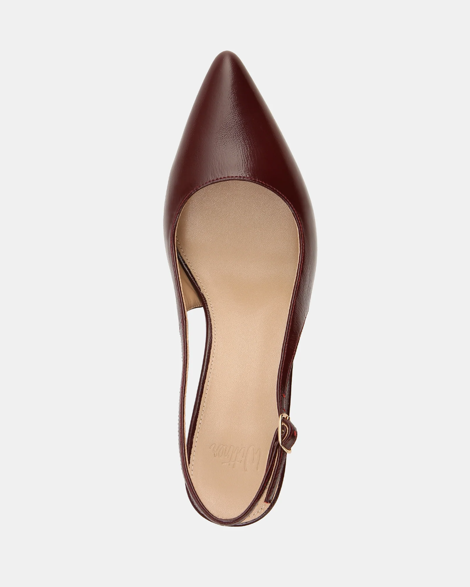 Riker Berry Shiny Leather Slingback - Image 5
