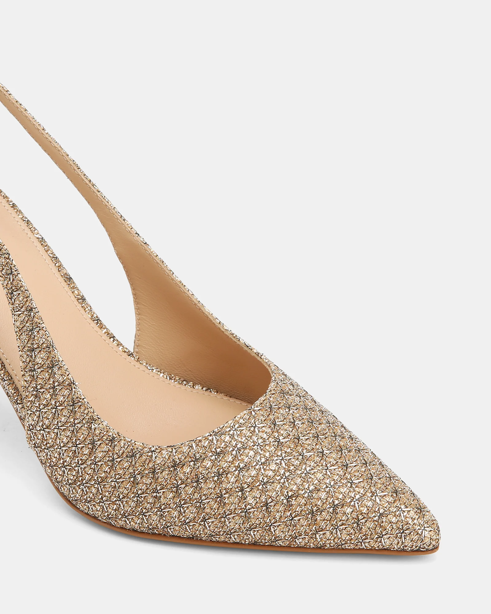 Riker Gold Metallic Lurex Slingback - Image 3