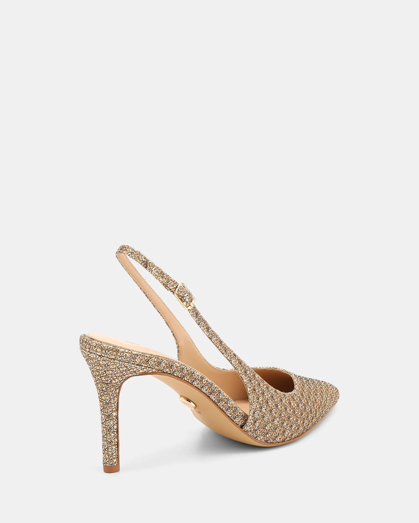 Riker Gold Metallic Lurex Slingback - Image 4