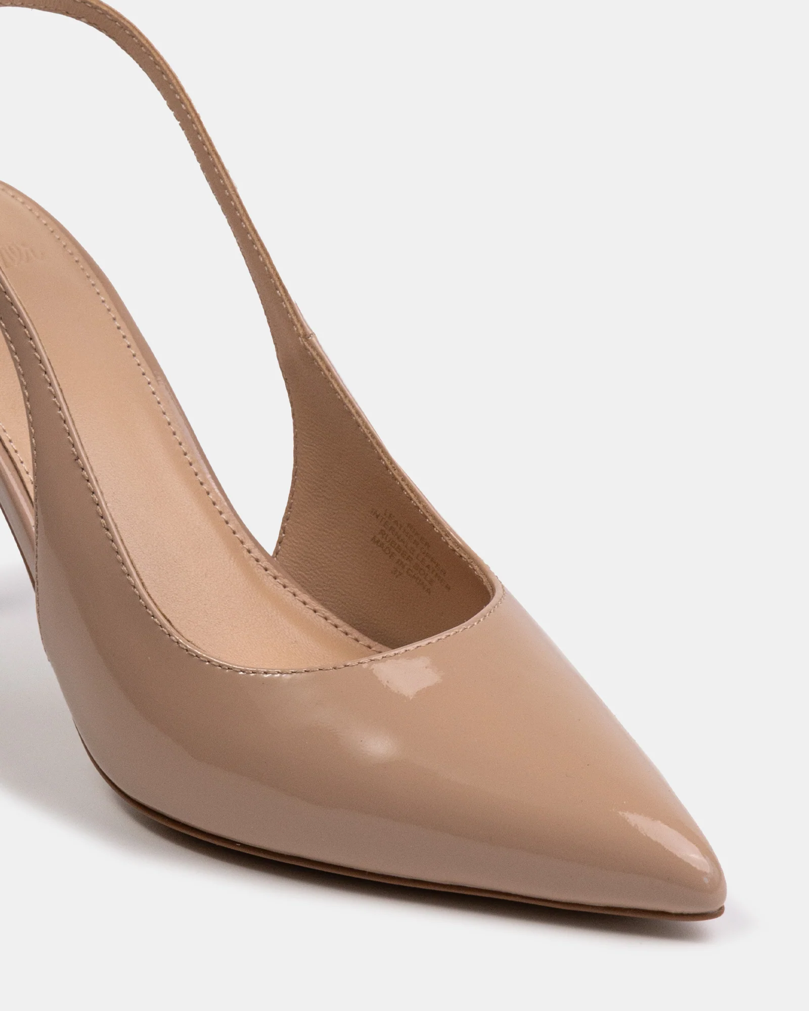 Riker Nude Patent Leather Slingback - Image 3