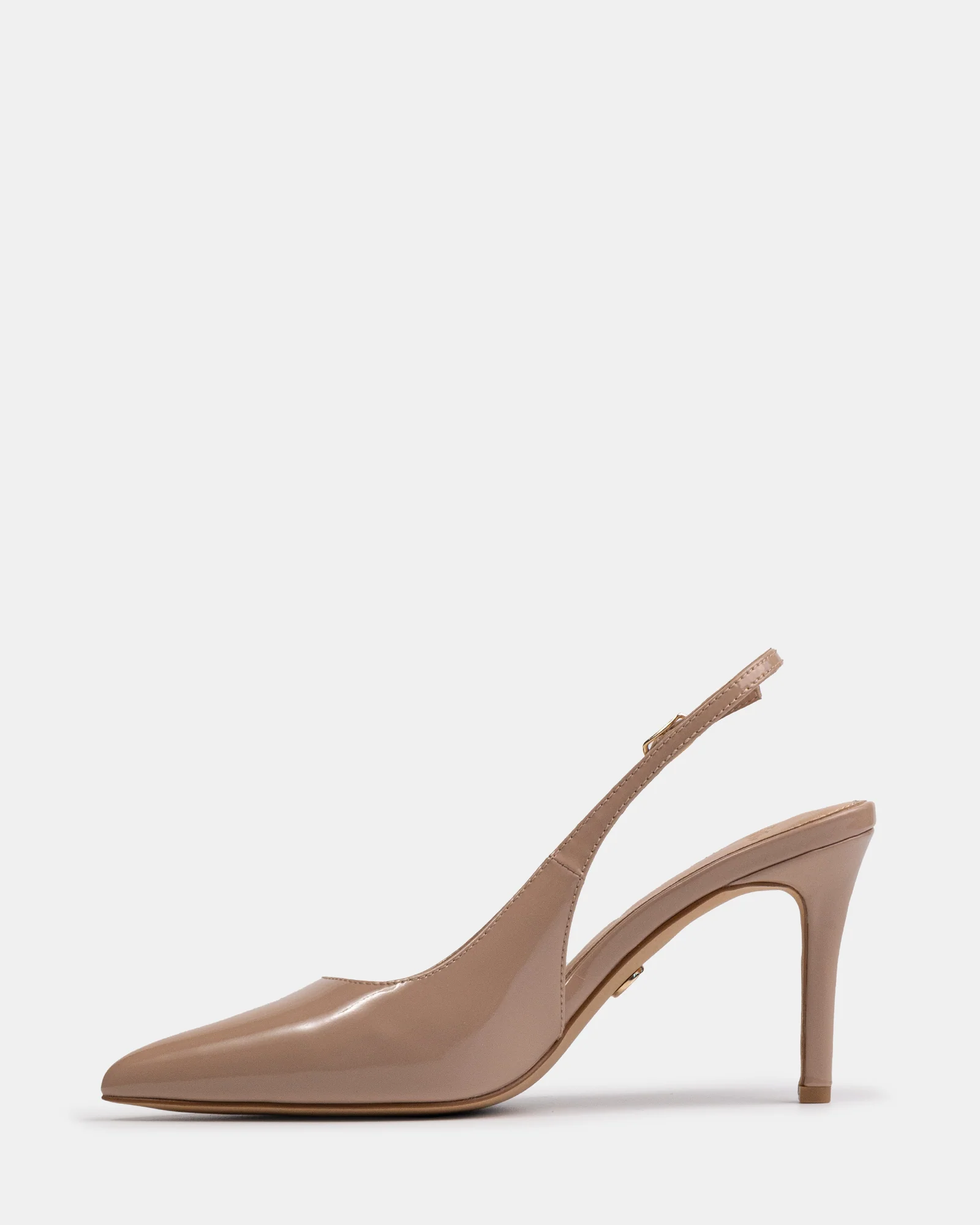 Riker Nude Patent Leather Slingback - Image 6