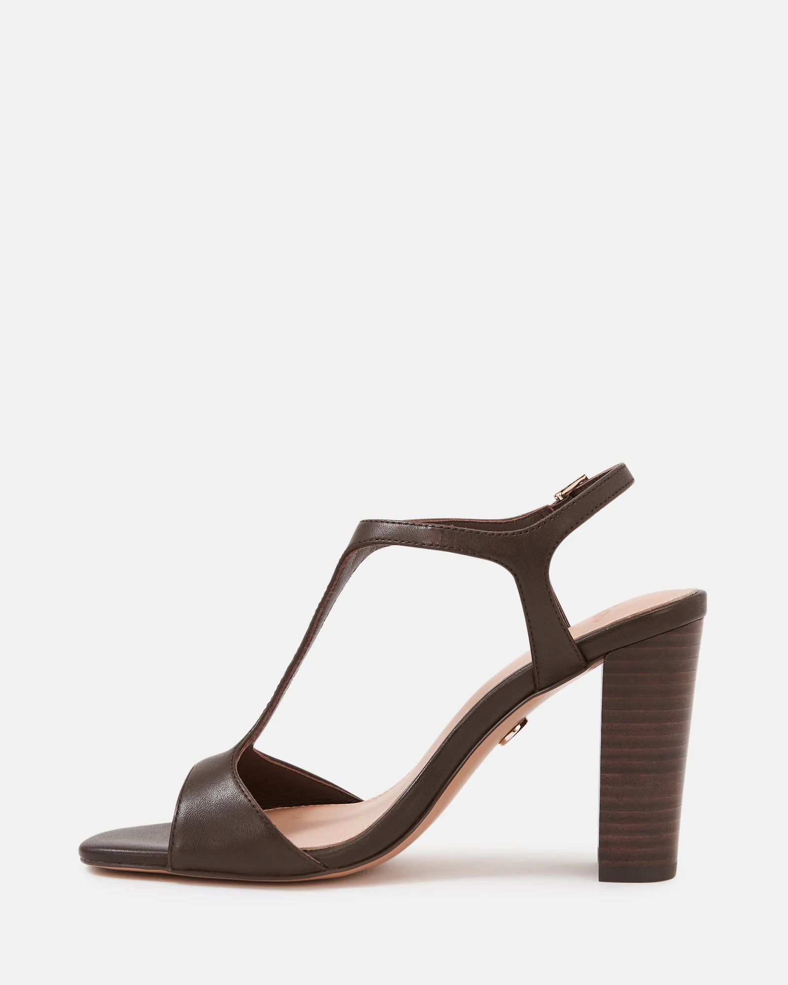 Rinn Ebony Leather Block Heel - Image 6