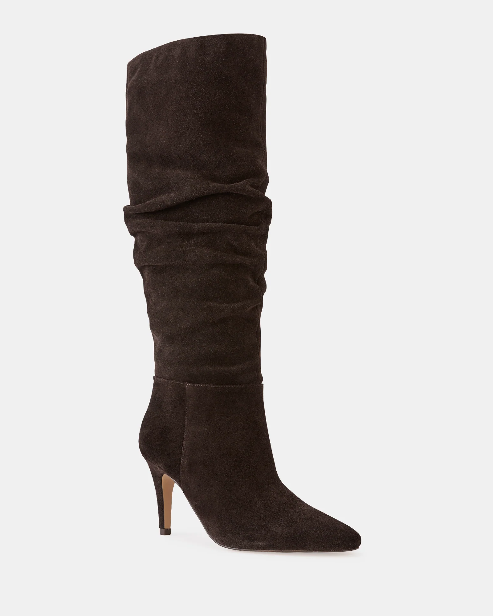 Romayn Ebony Suede Leather Knee High Boot - Image 2