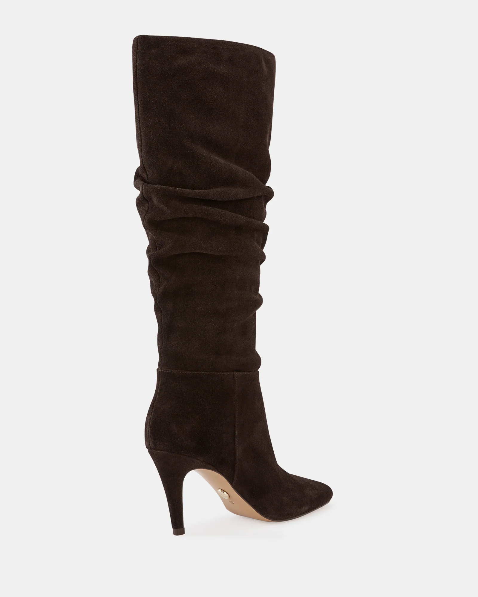 Romayn Ebony Suede Leather Knee High Boot - Image 4