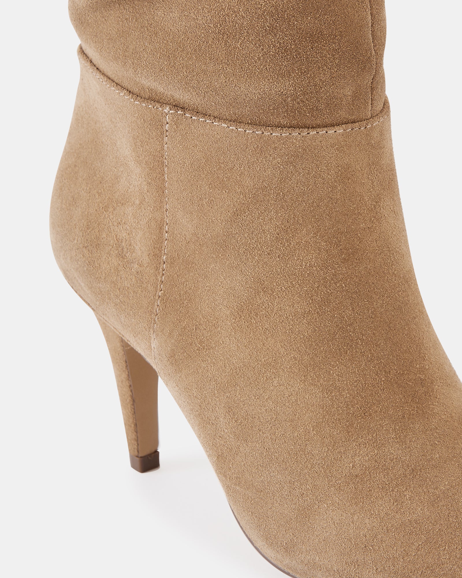 Romayn Fawn Suede Leather Knee High Boot - Image 3
