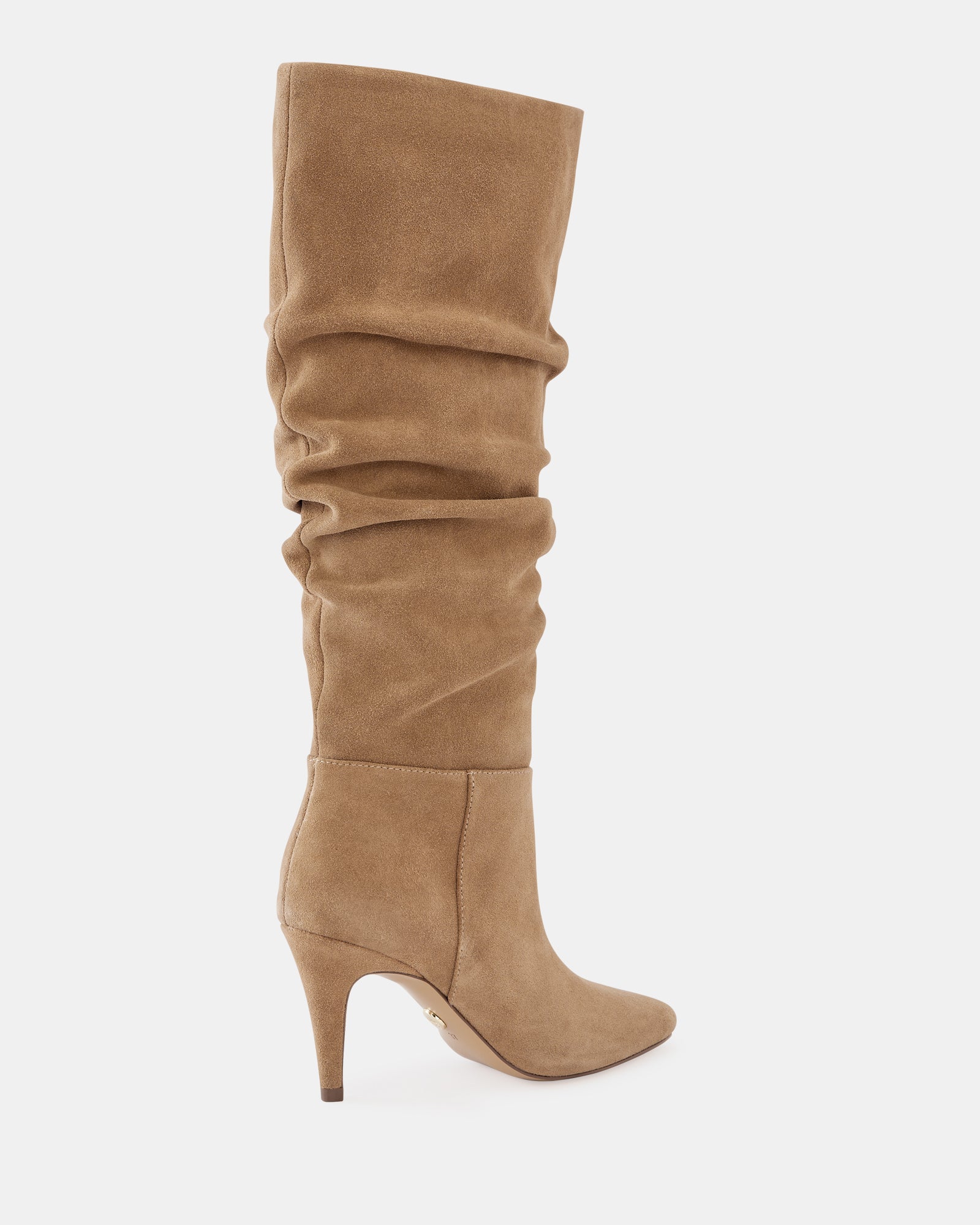 Romayn Fawn Suede Leather Knee High Boot - Image 4
