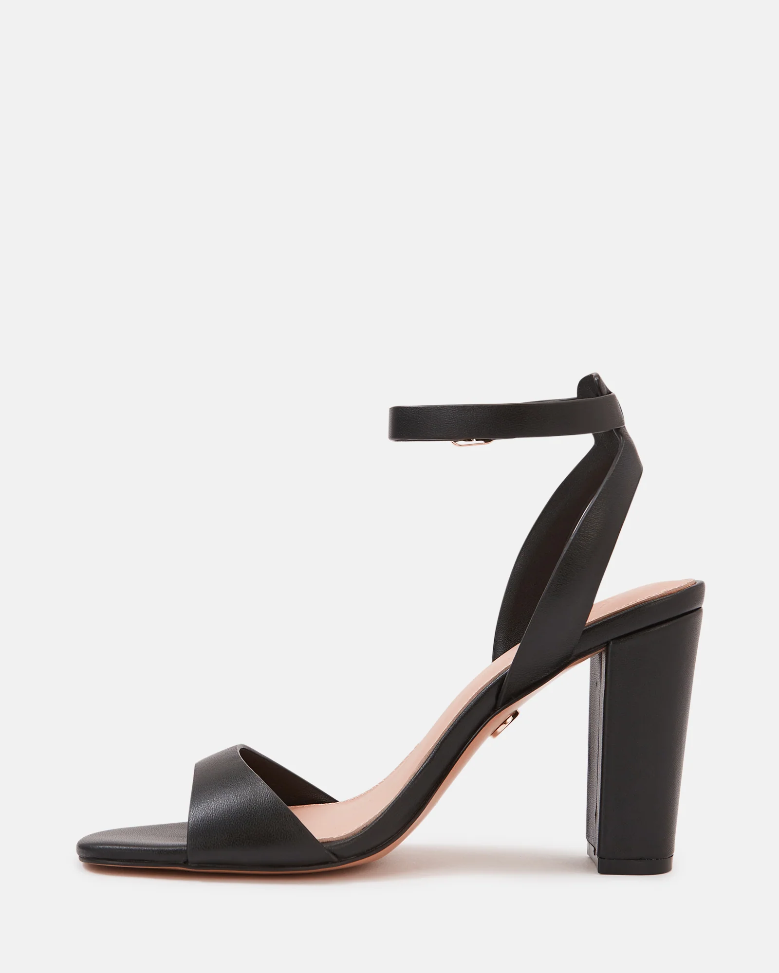 Ryan Black Leather Block Heel - Image 6