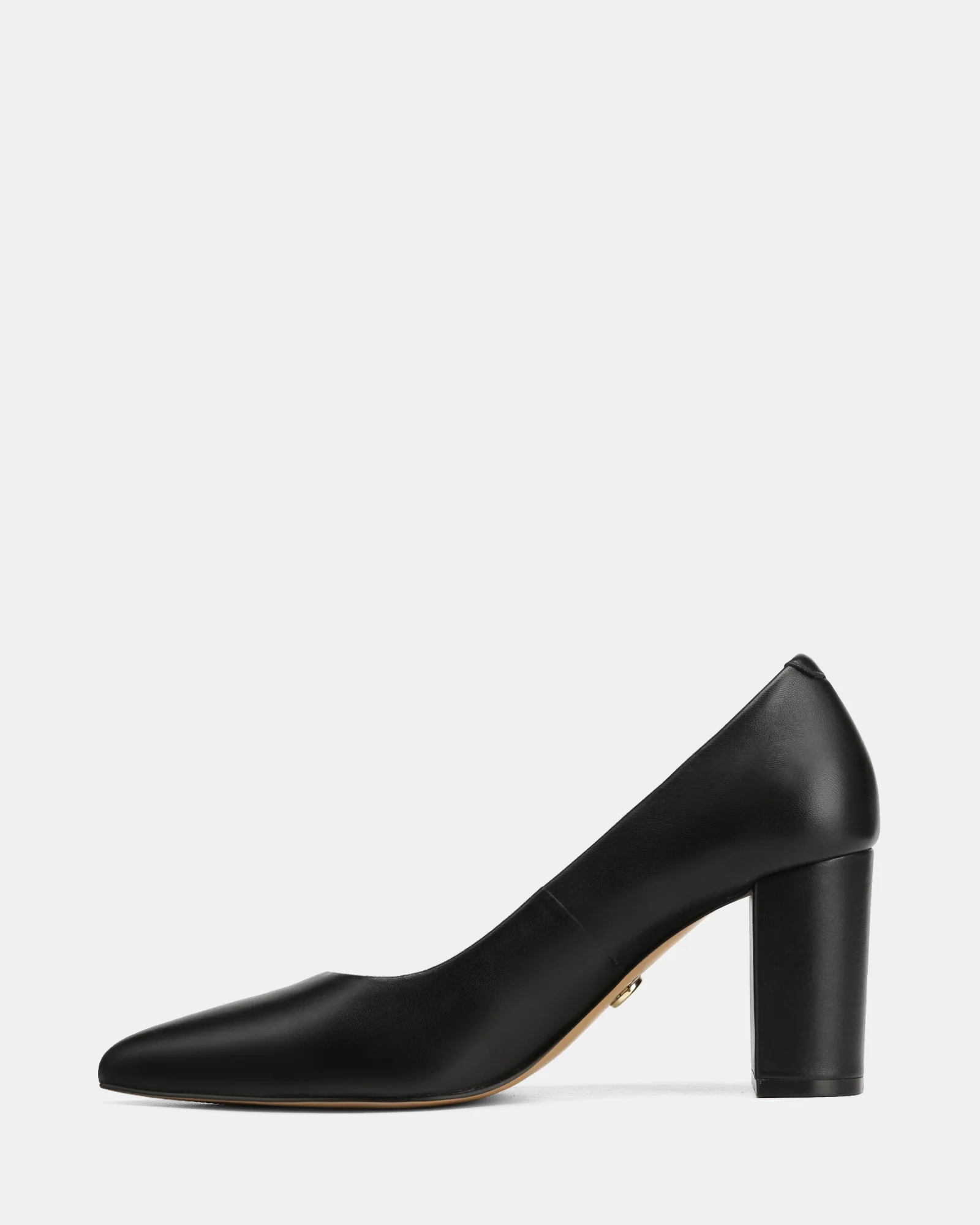 Sara Black Leather Pump - Image 6