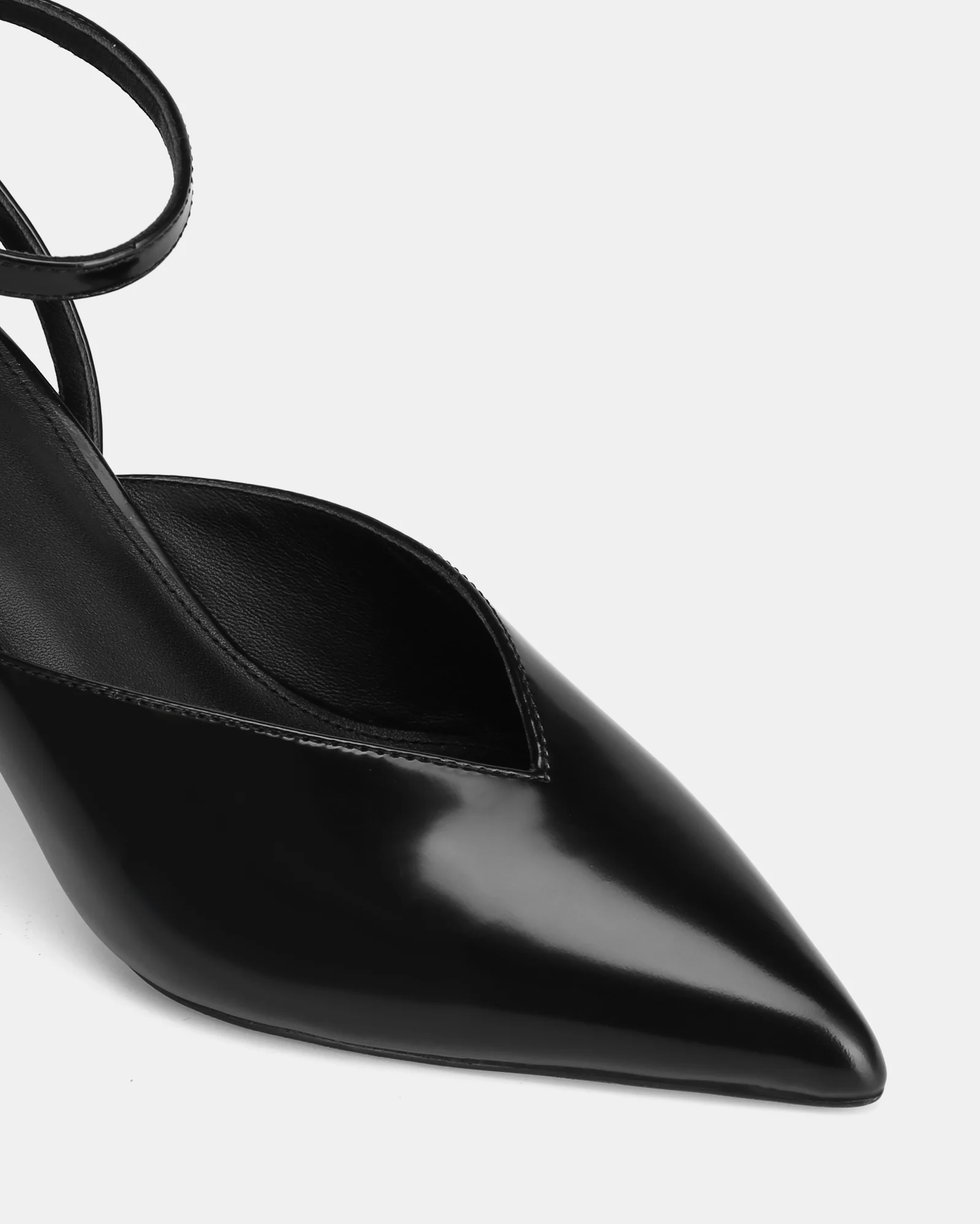 Sidney Black Leather Heel - Image 3