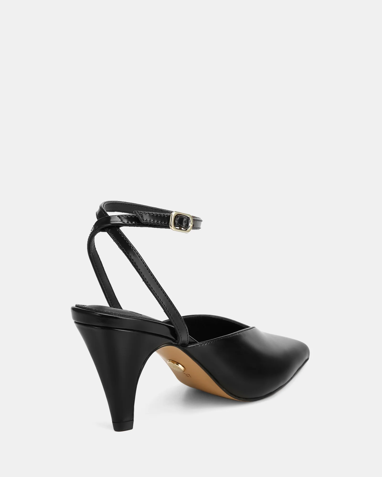 Sidney Black Leather Heel - Image 4