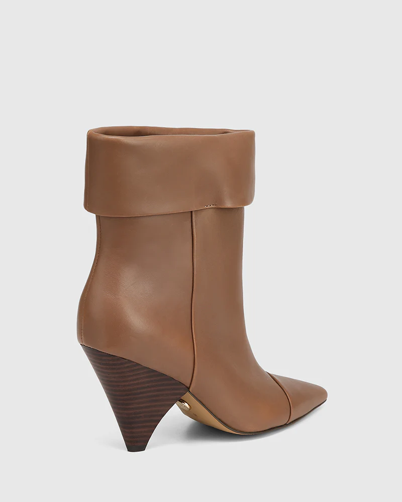 Somerton Mushroom Leather Ankle Boot - Image 4
