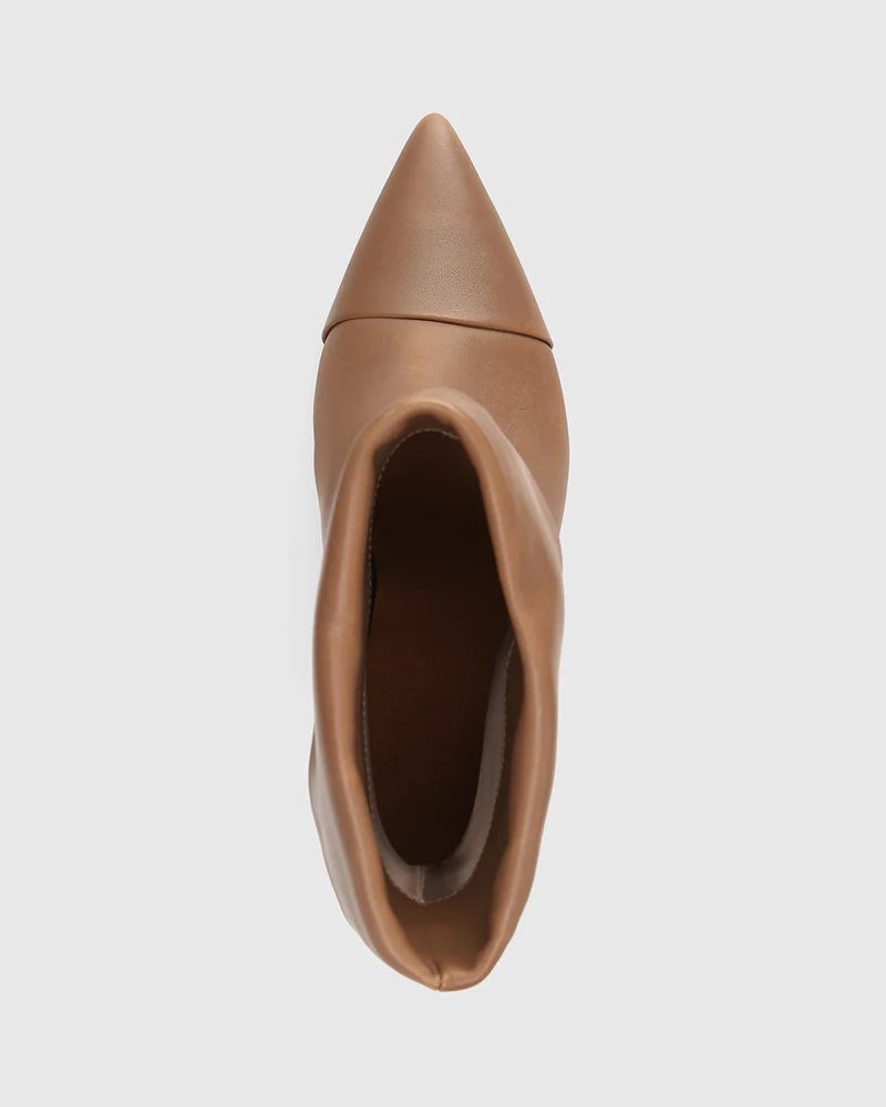 Somerton Mushroom Leather Ankle Boot - Image 5