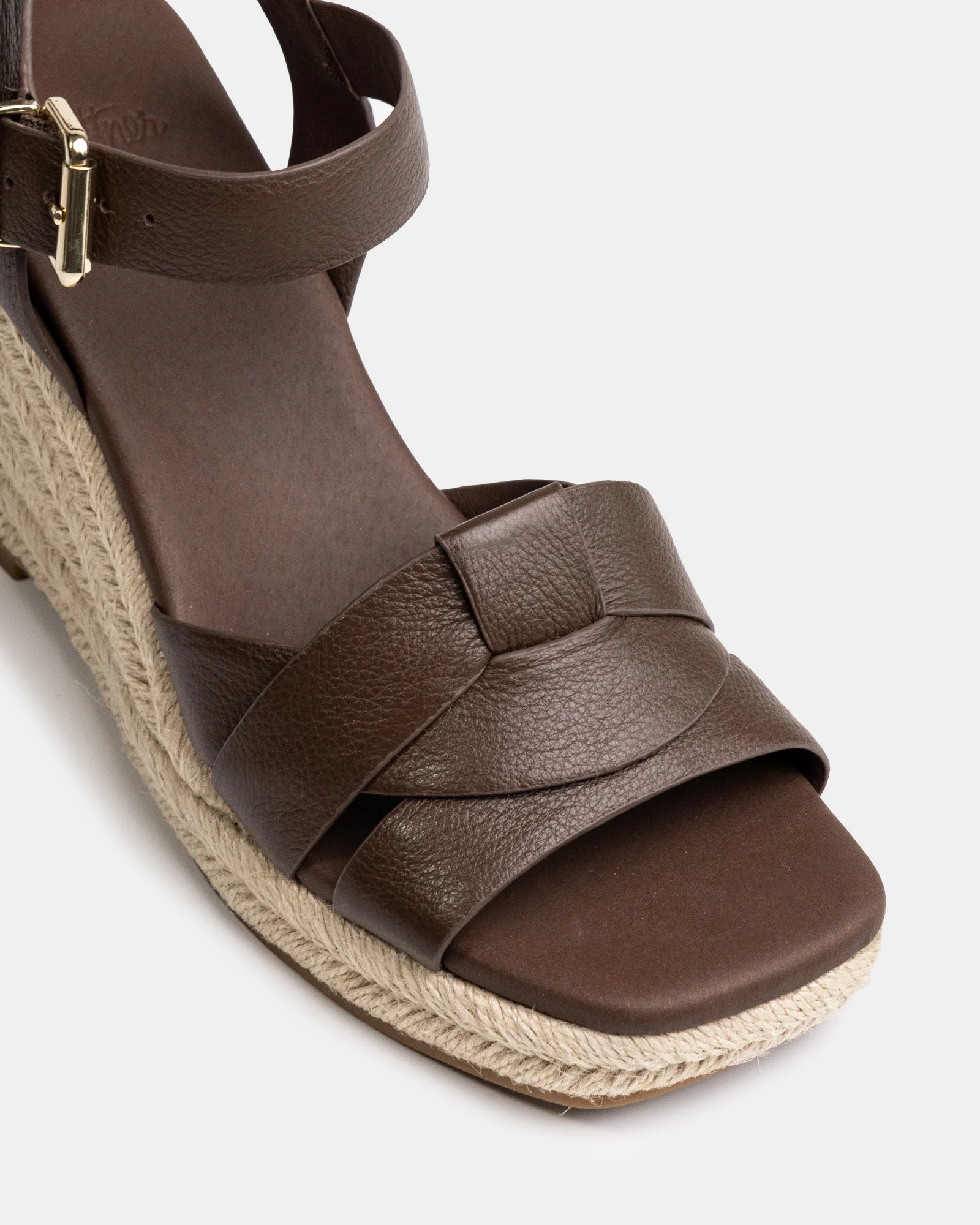 Tarot Syrup Pebble Leather Espadrille Wedge - Image 3