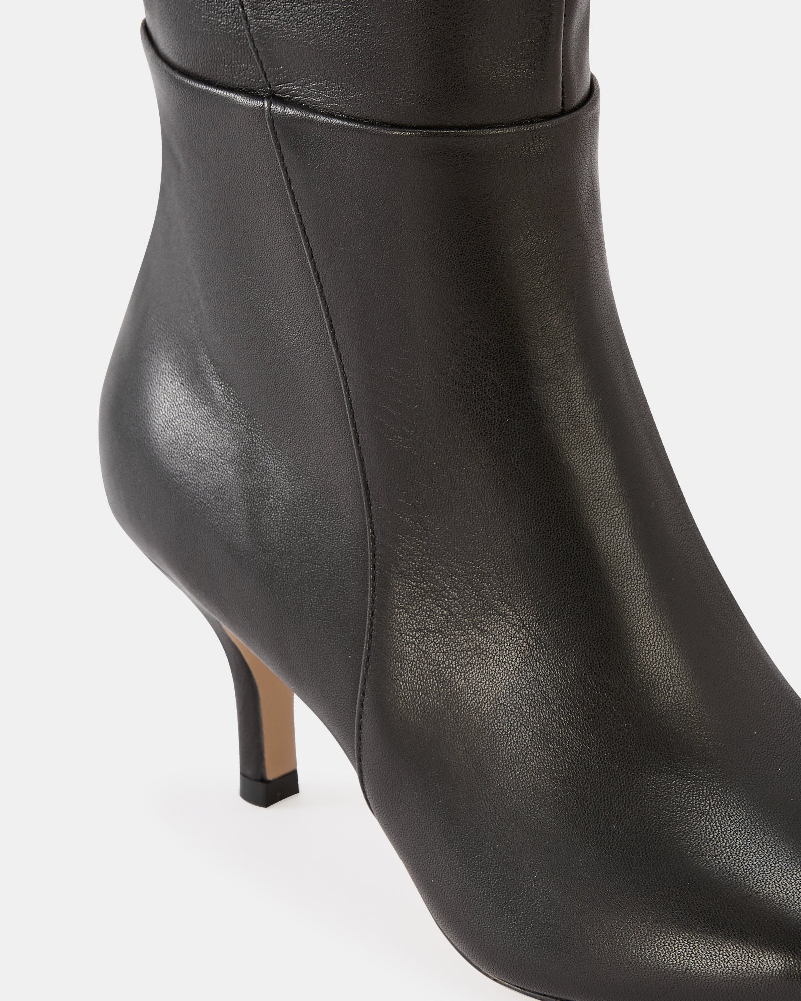 Tyra Black Leather Knee High Boot - Image 3