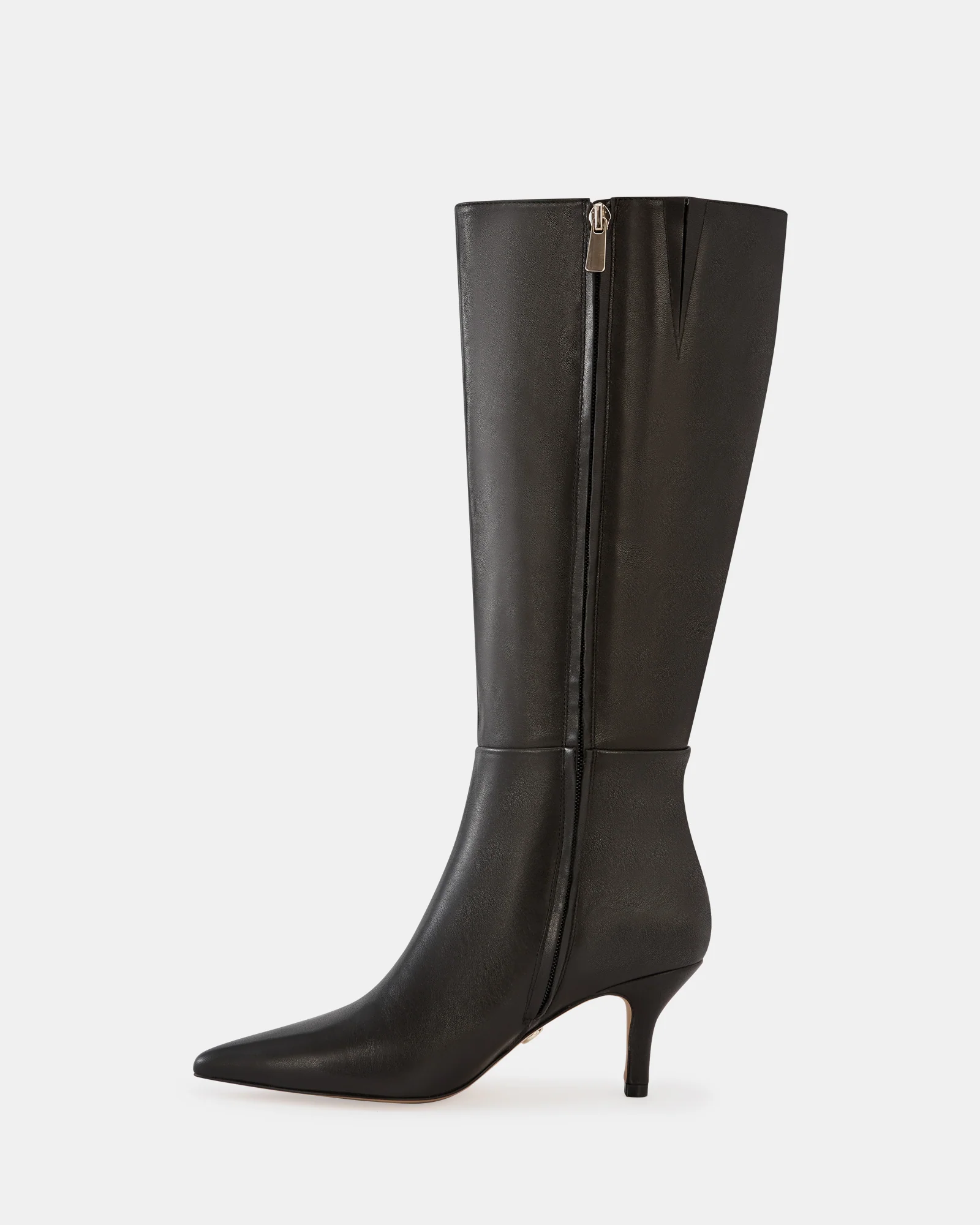 Tyra Black Leather Knee High Boot - Image 6