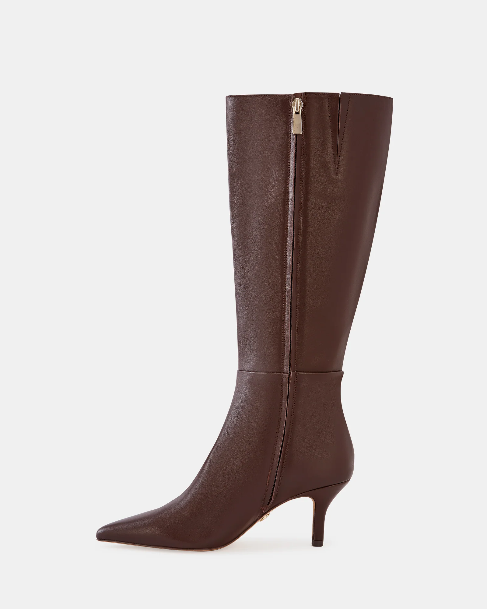 Tyra Dark Brown Leather Knee High Boot - Image 6