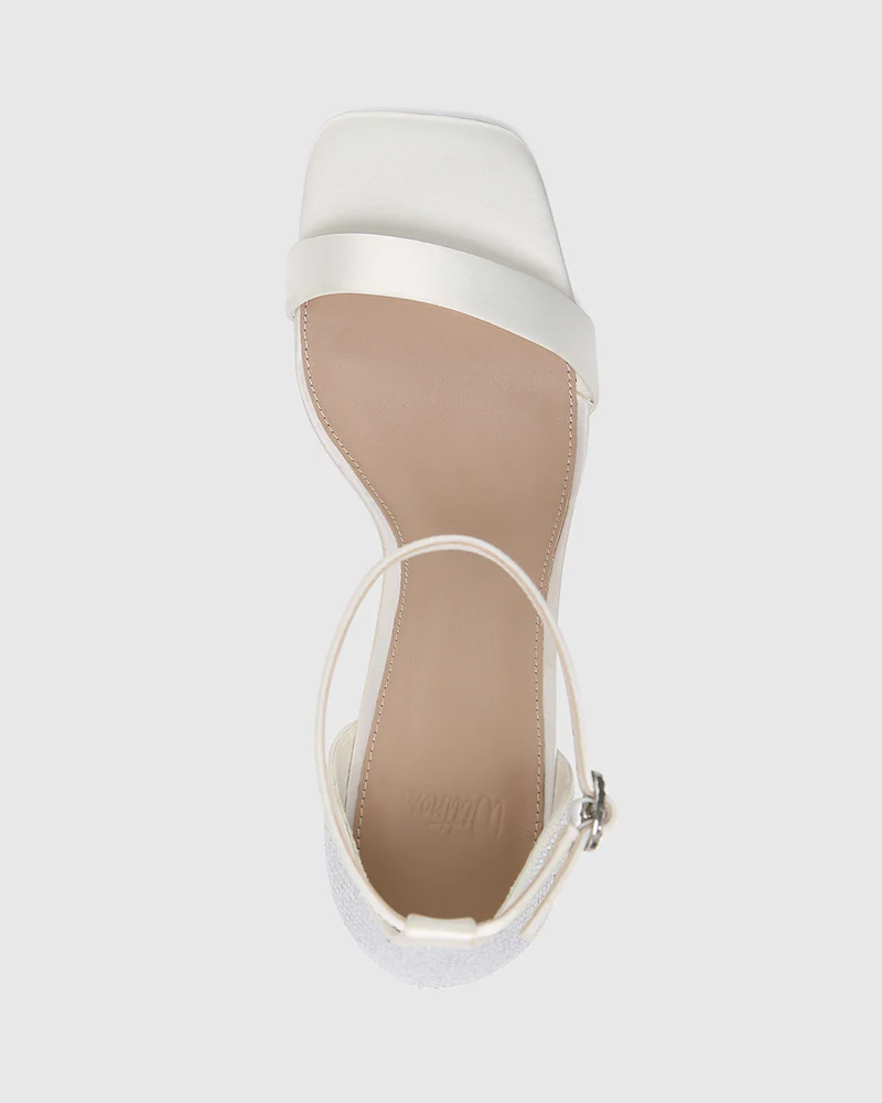 Yessica Ivory Recycled Satin Stiletto Heel - Image 5