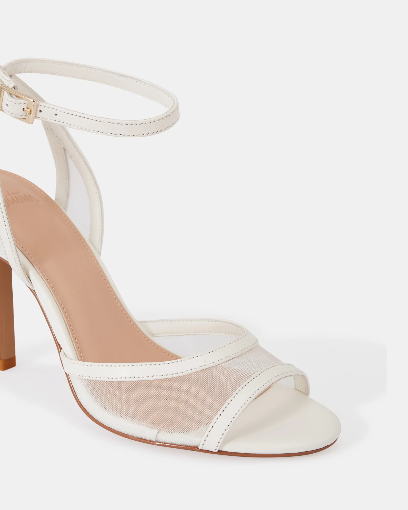 Zoella Off White Leather Stiletto Heel - Image 3