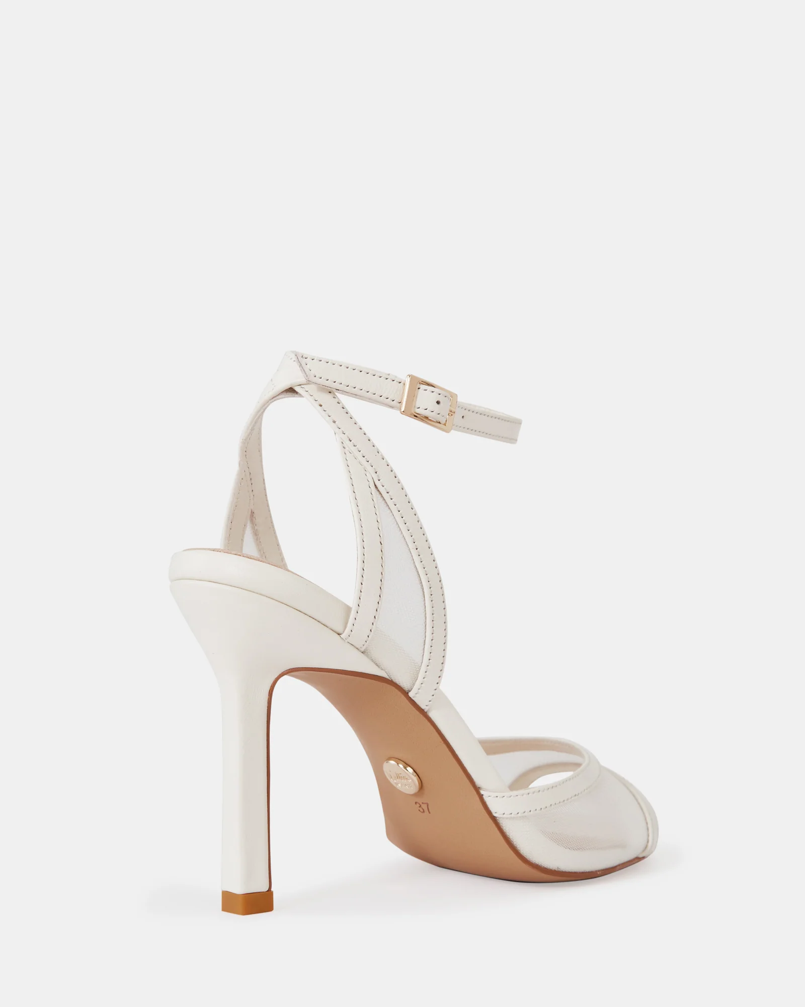Zoella Off White Leather Stiletto Heel - Image 4