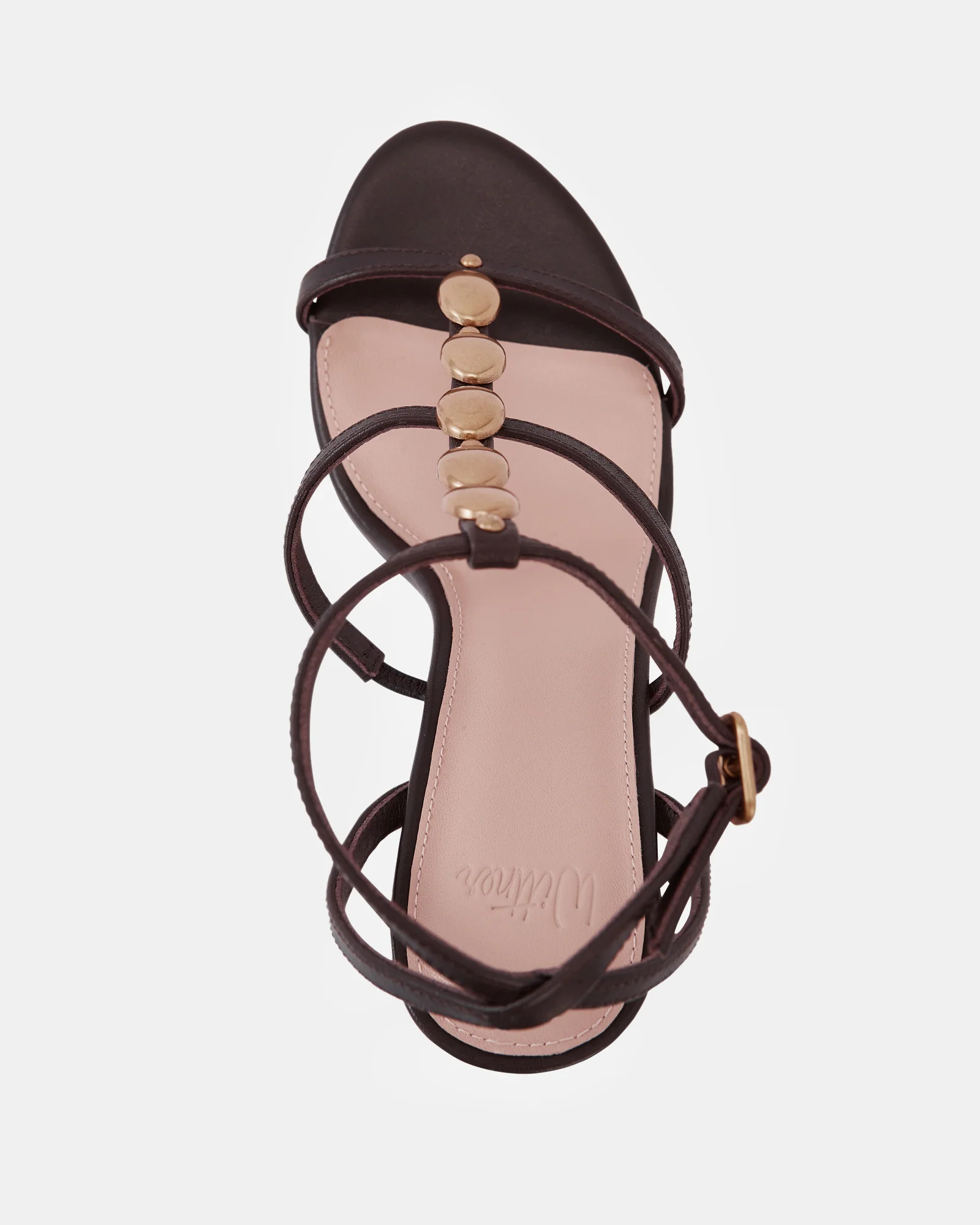 Zola Espresso Leather Stiletto Heel - Image 5
